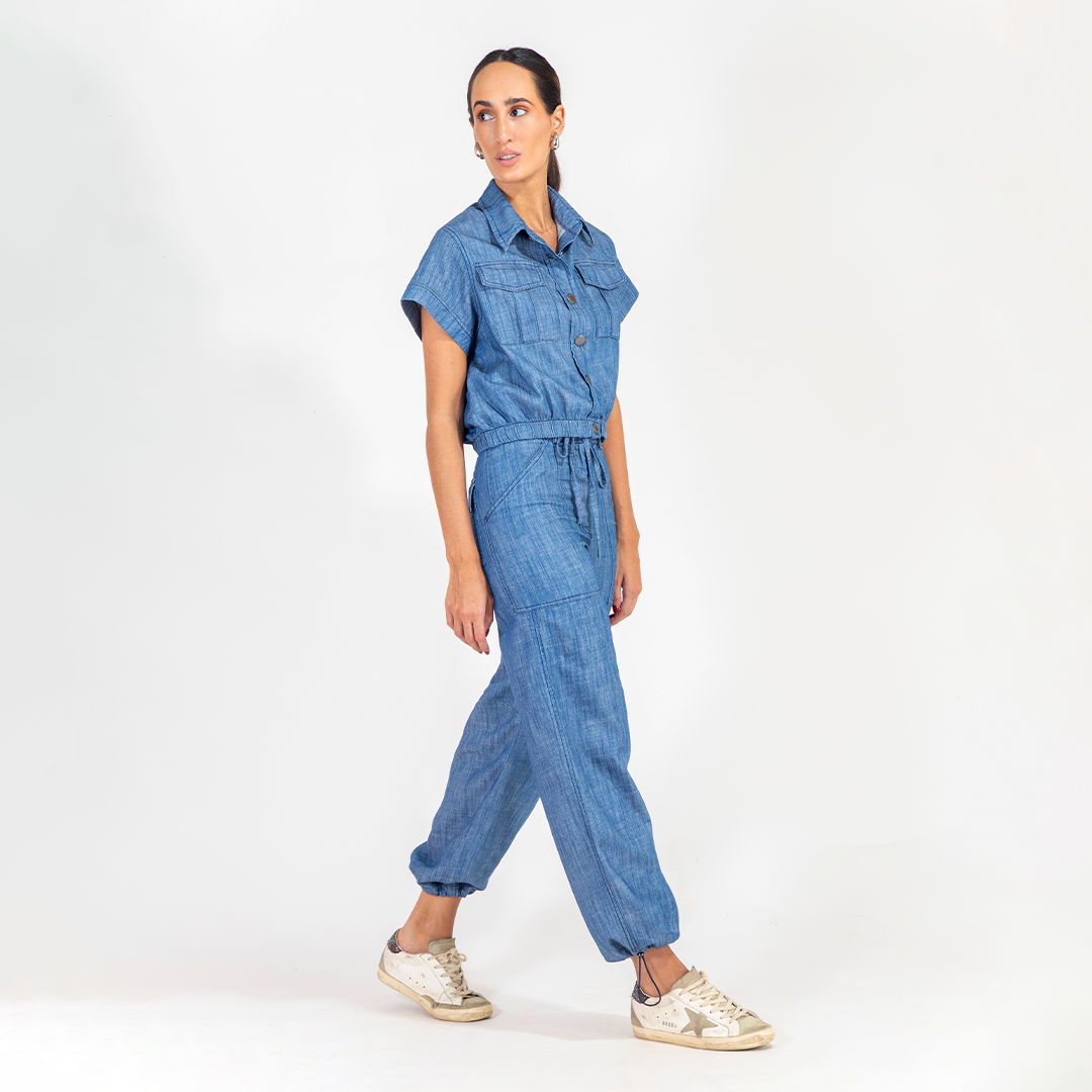 Babucha Isa Denim Azul