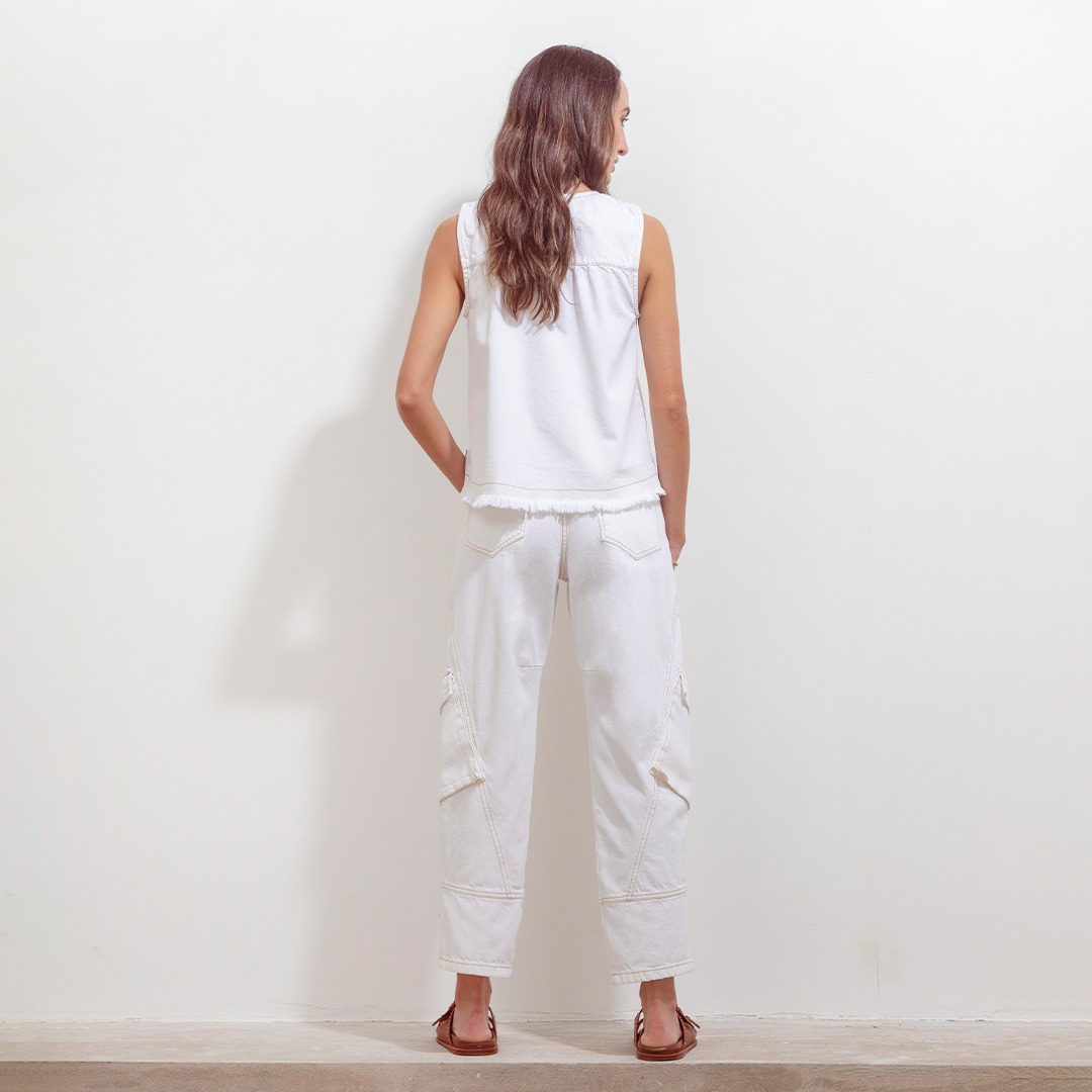 Mar Blouse Natural Denim