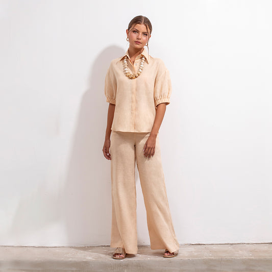 Mar Shirt Beige Linen