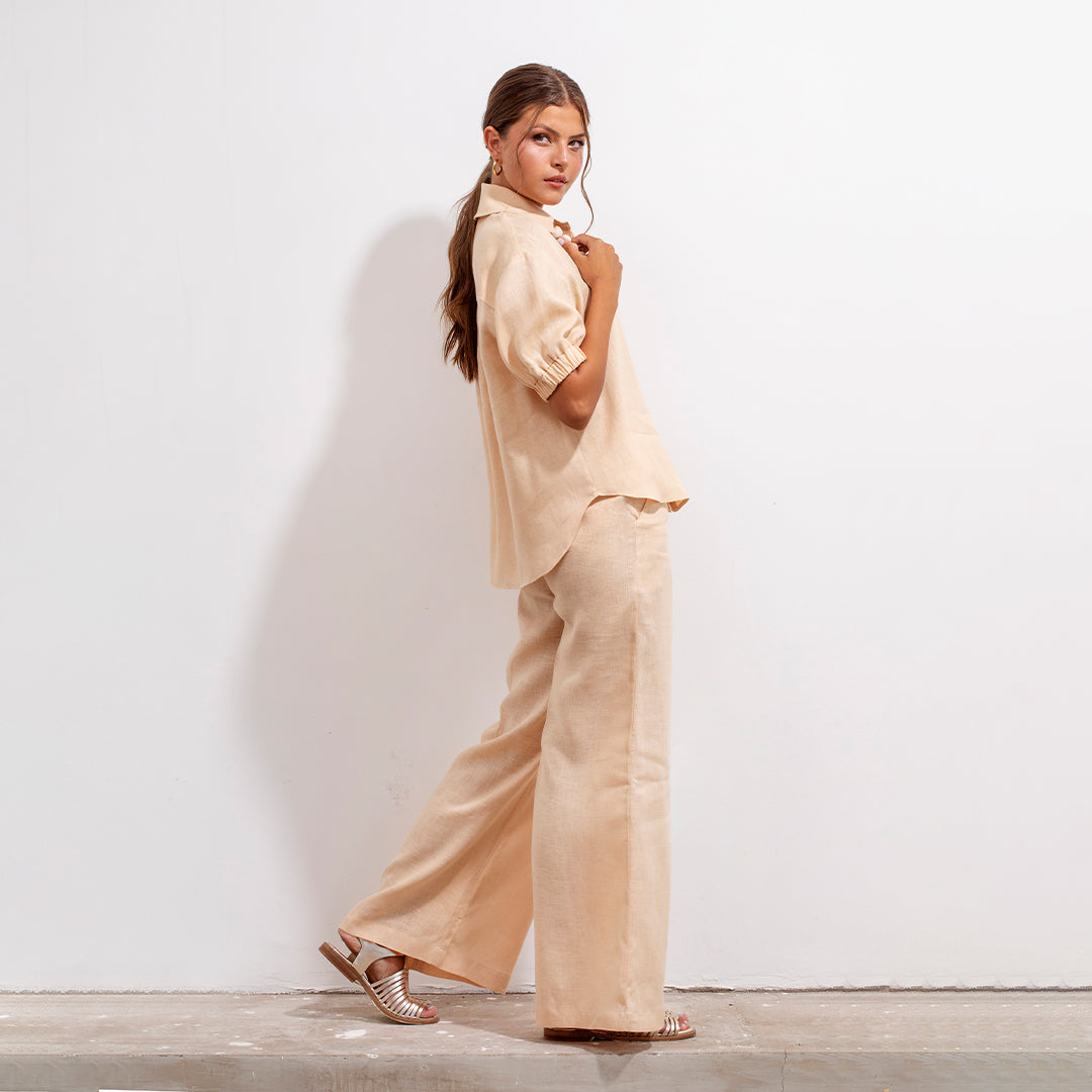 Mar Shirt Beige Linen