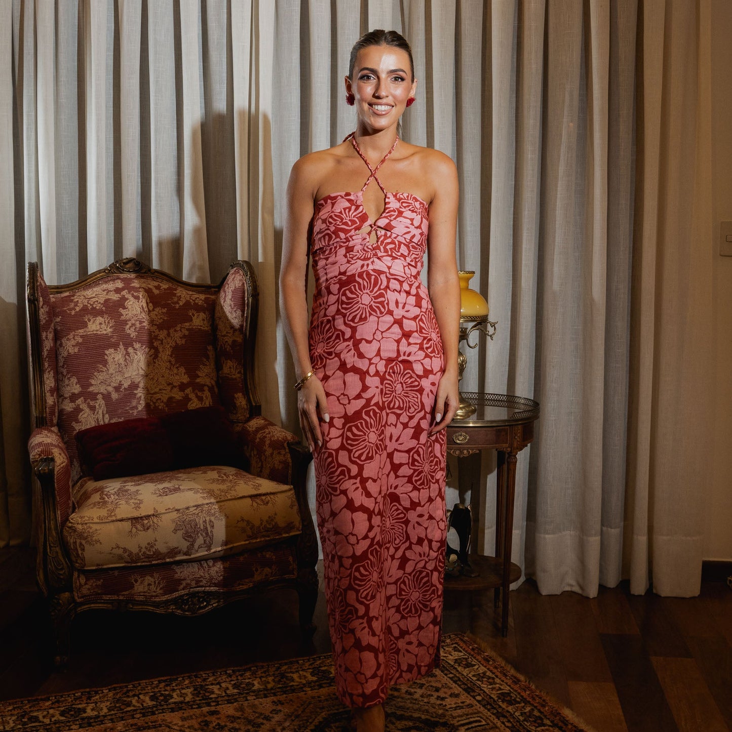 Vestido Diana Petunia Roja