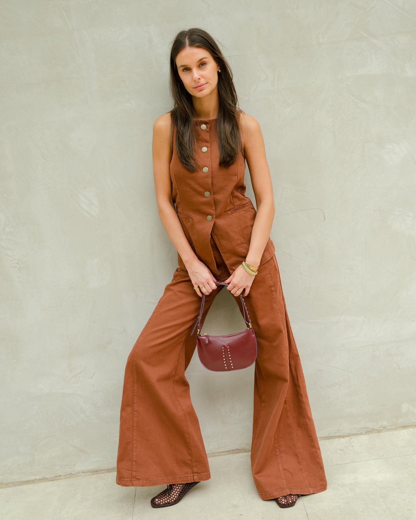 Aline Pant Chocolate Denim