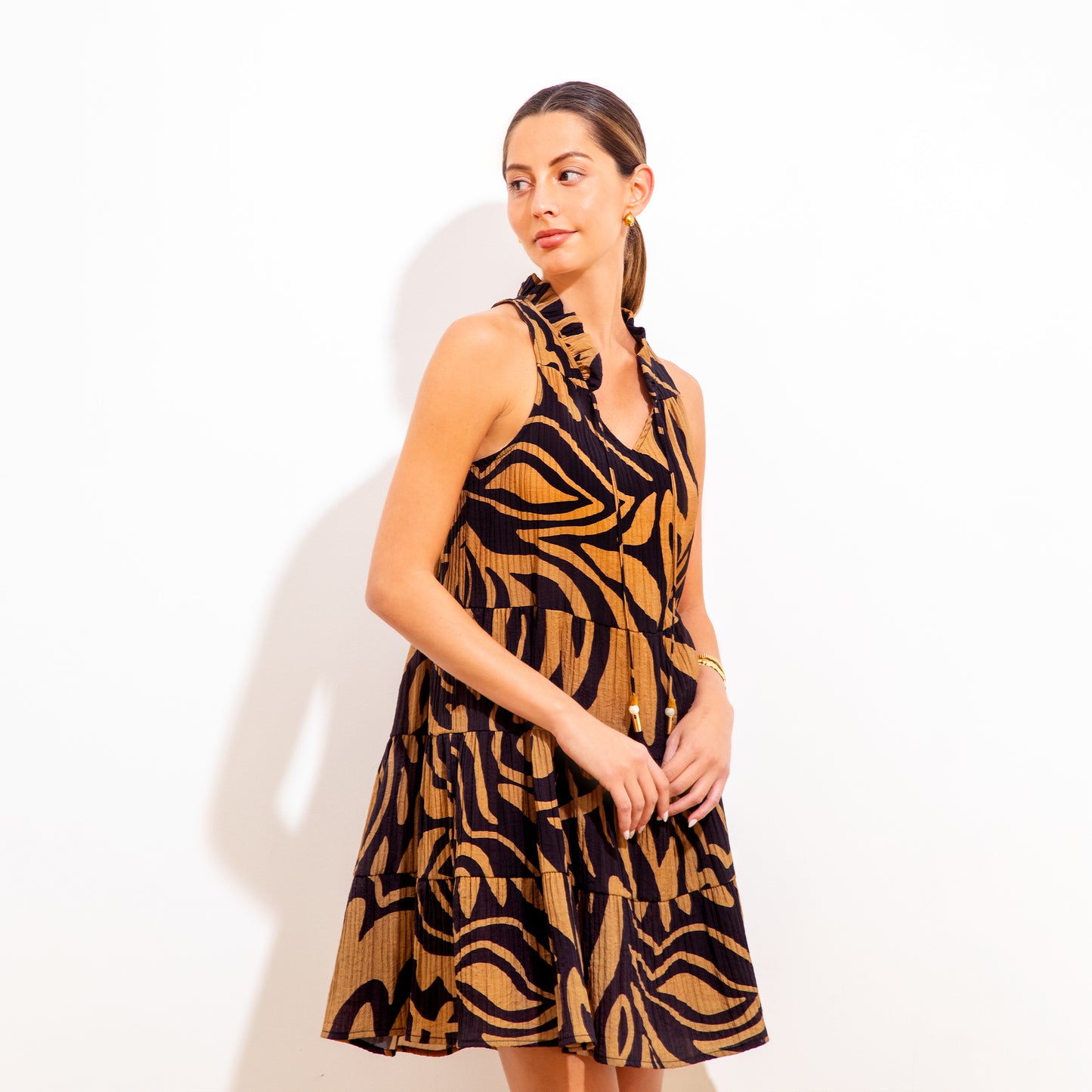 Silver Dress Short Black Wembe Bambula