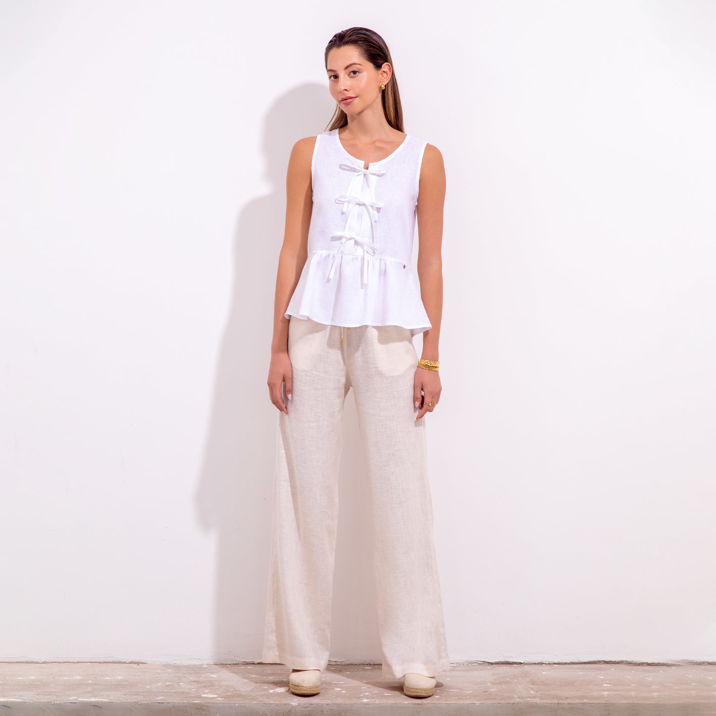 Teresa Pant Sand Linen