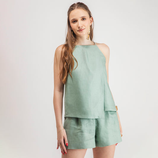 Blouse Maxima Olive Linen