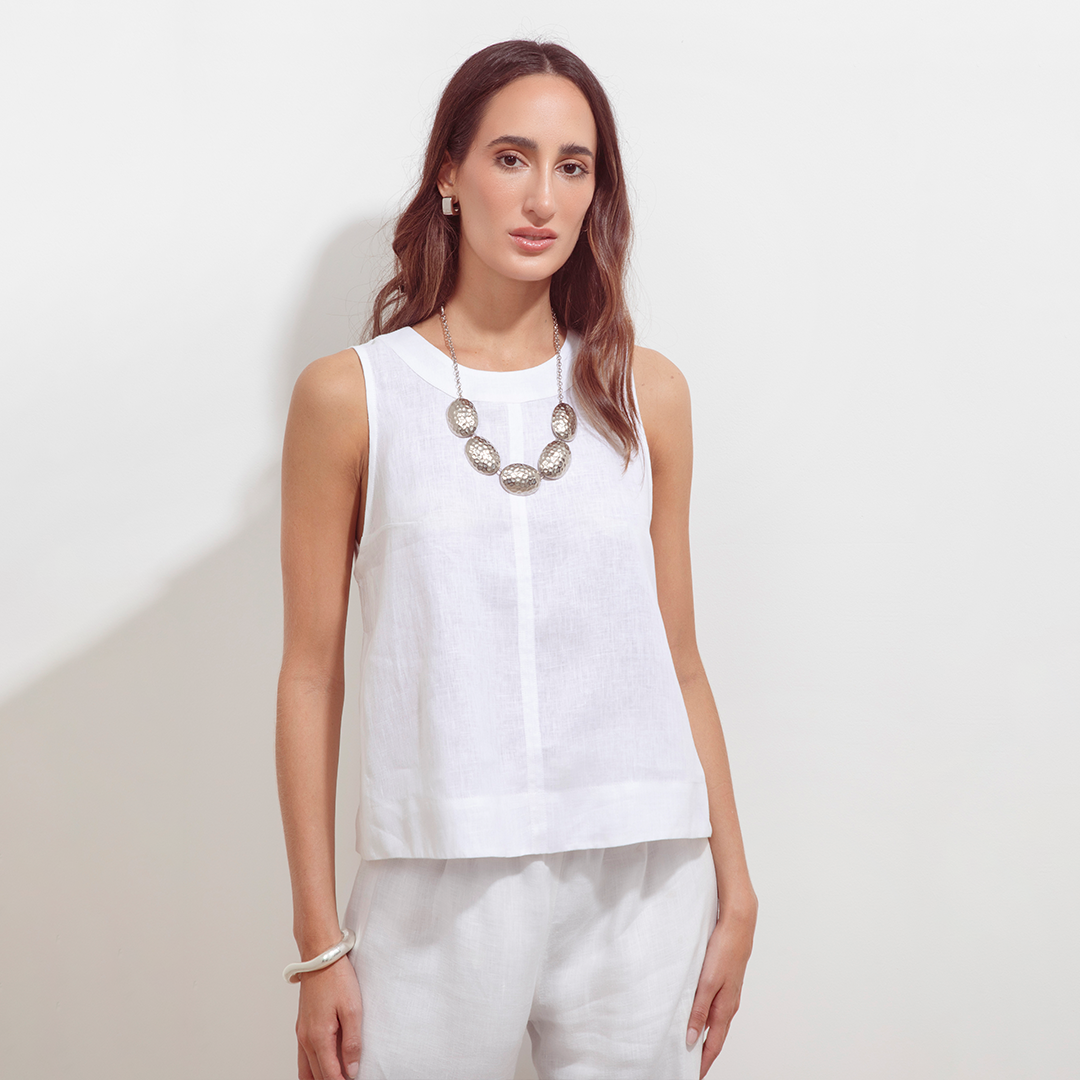 Sofia Blouse Natural Linen