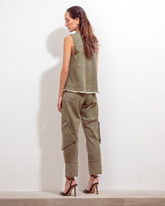 Mar Jeans Moss Green Denim