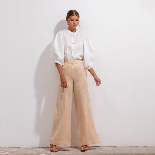 Pilar Pant Beige Linen