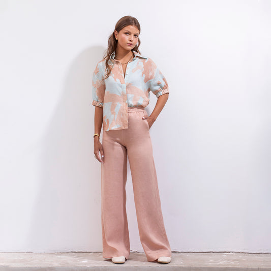 Teresa Pant Rose Linen