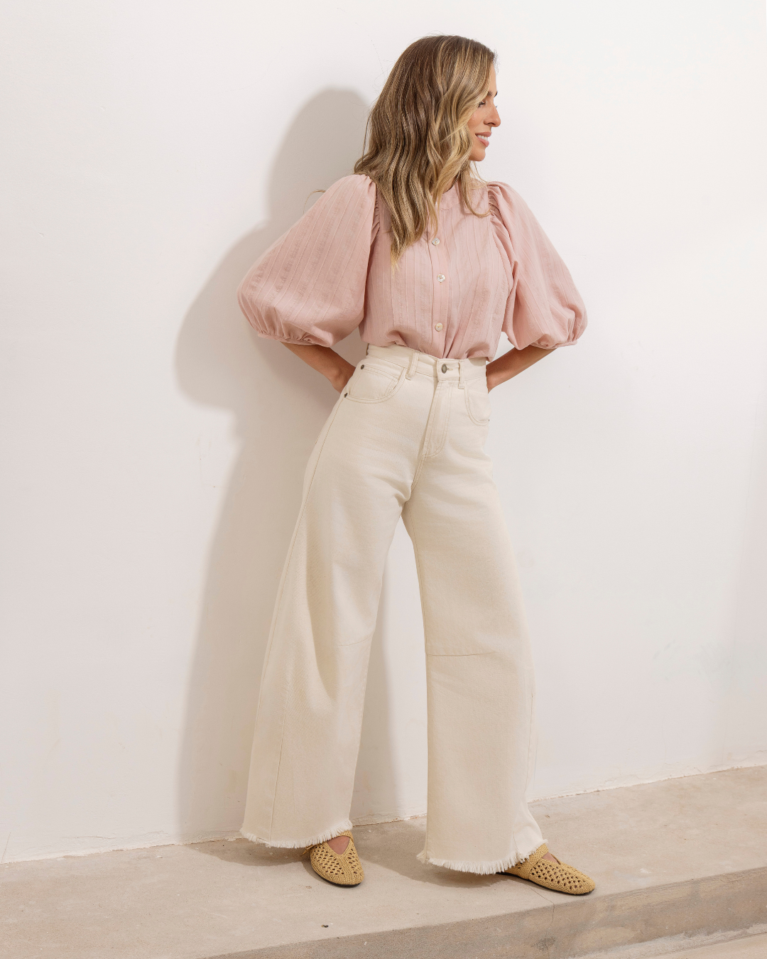 Paloma Jeans White Cream