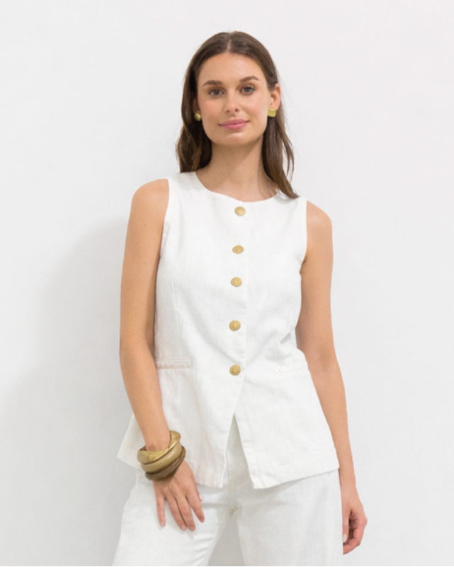 Oxford Vest White