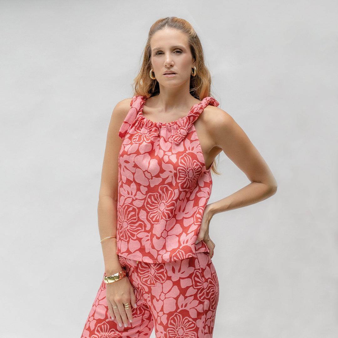 Blusa Ara Petunia Roja