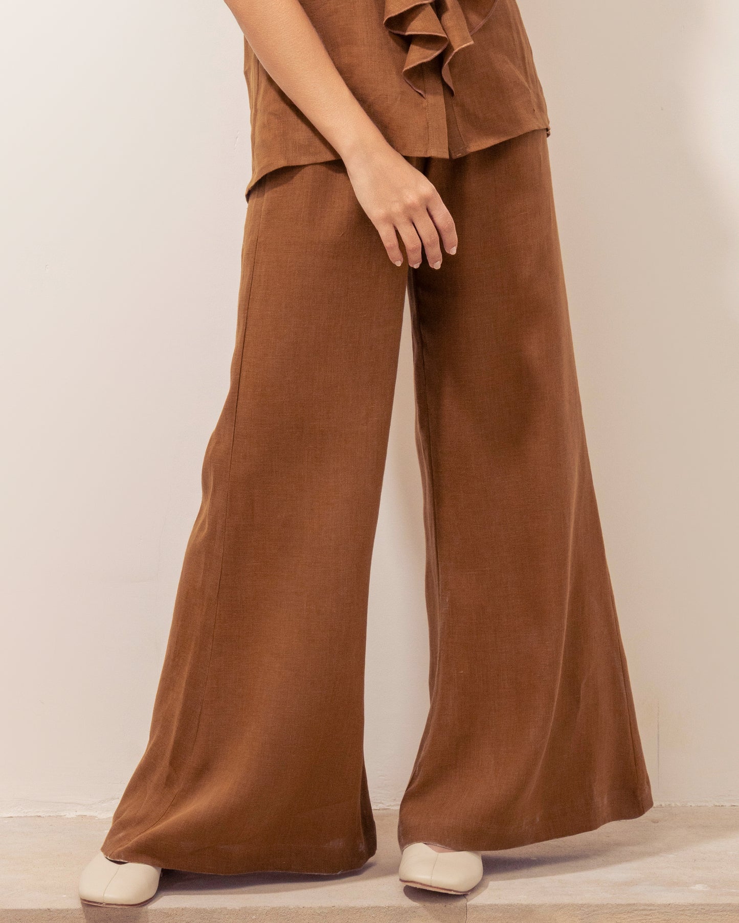 Ara Pant Coffee Linen