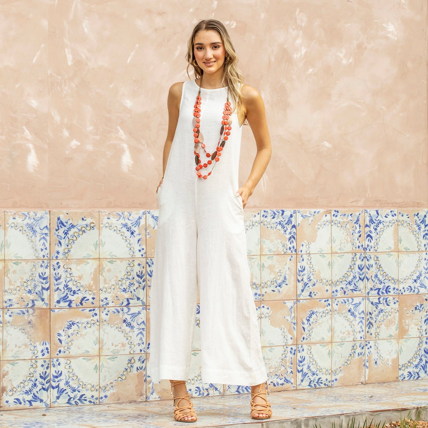 Lucia Jumpsuit in Off-White