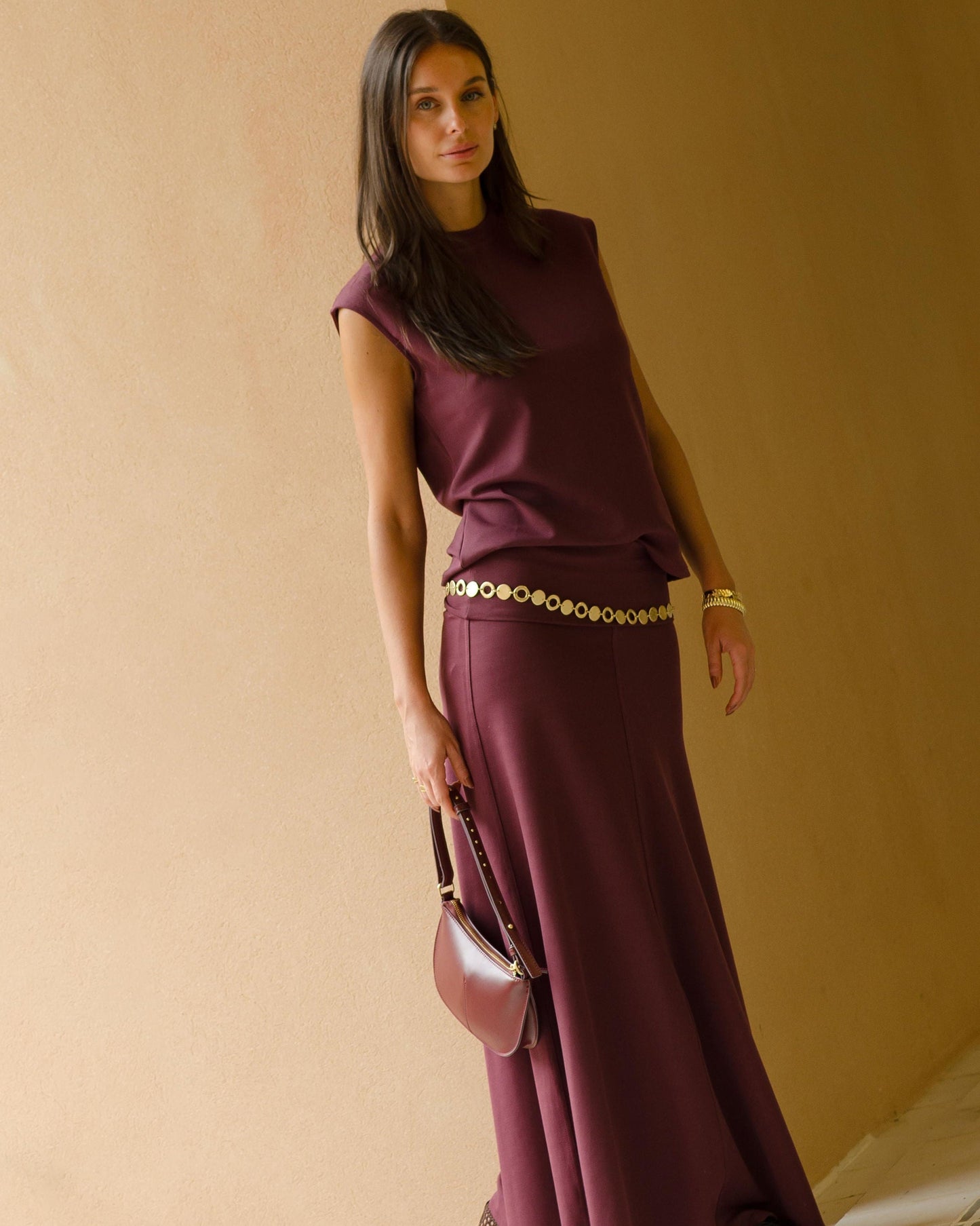 Serrana Skirt Burgundy