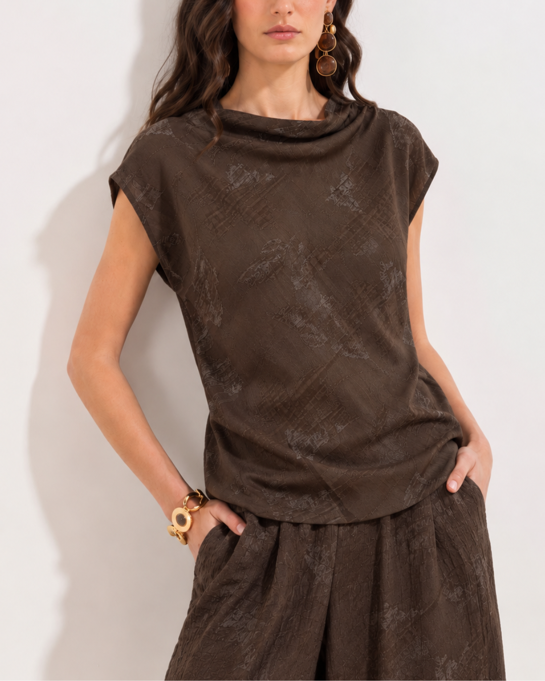 Rocio Blouse Coffee