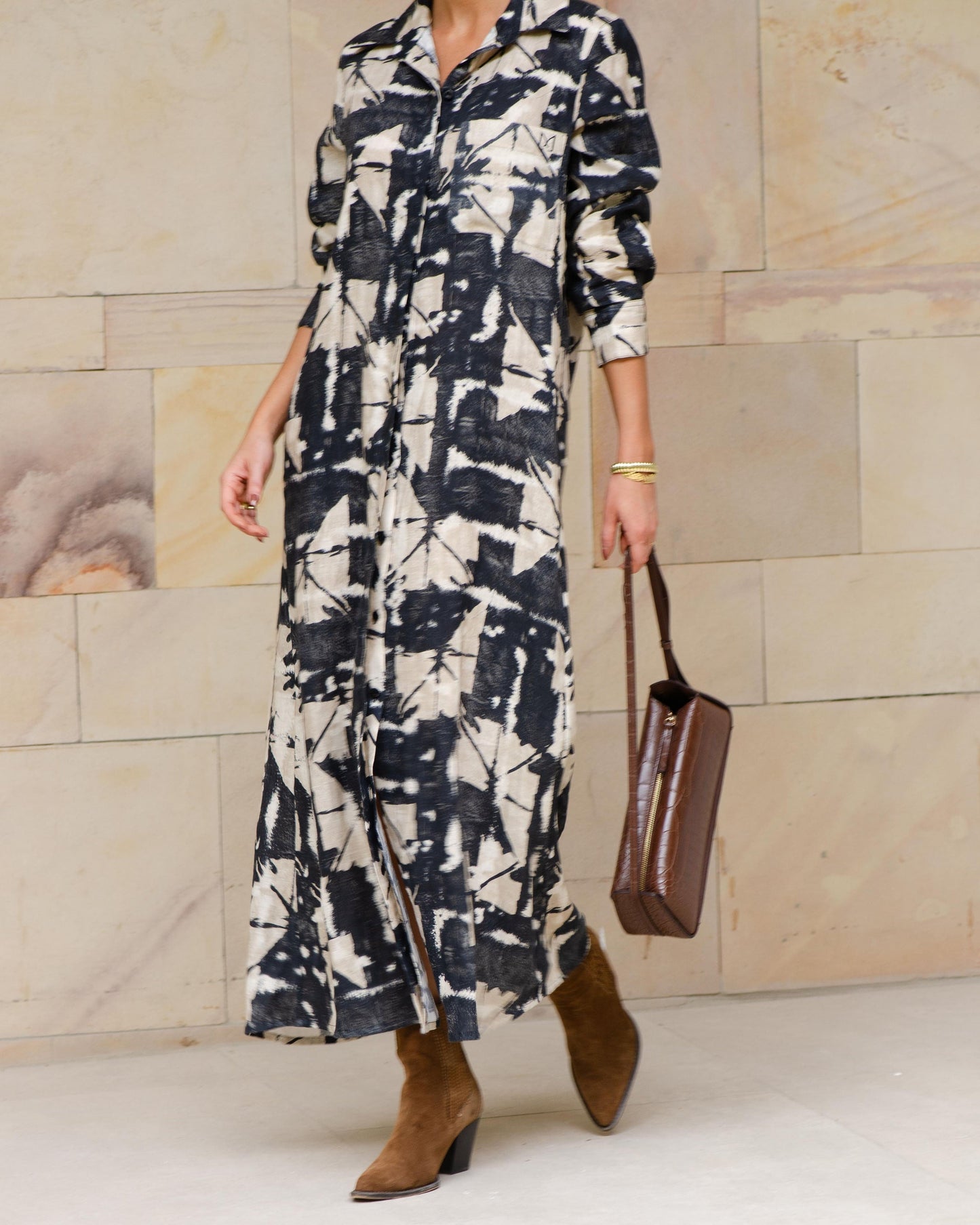 Cruz Dress Black Batik