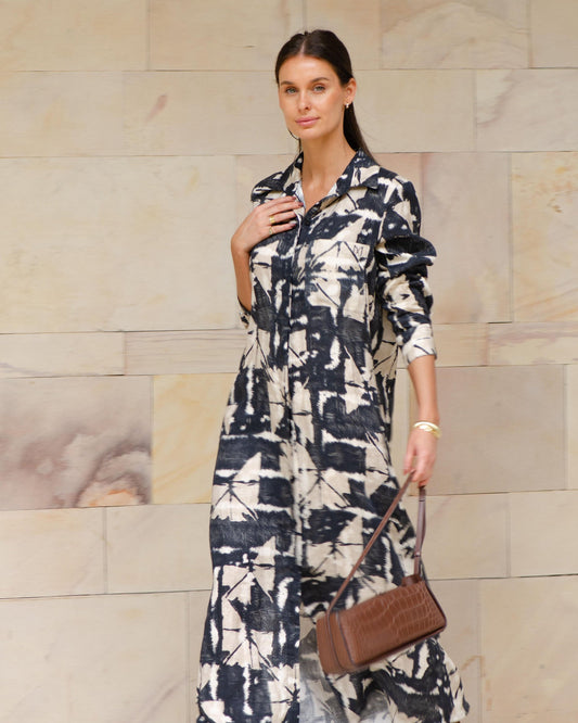 Cruz Dress Black Batik