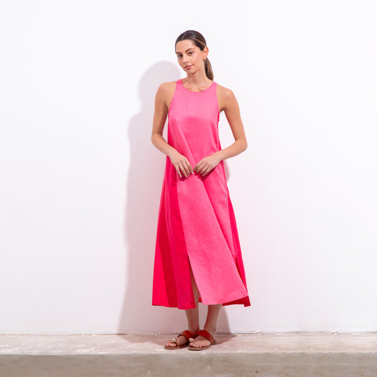 Ichi Dress Rose and Pink