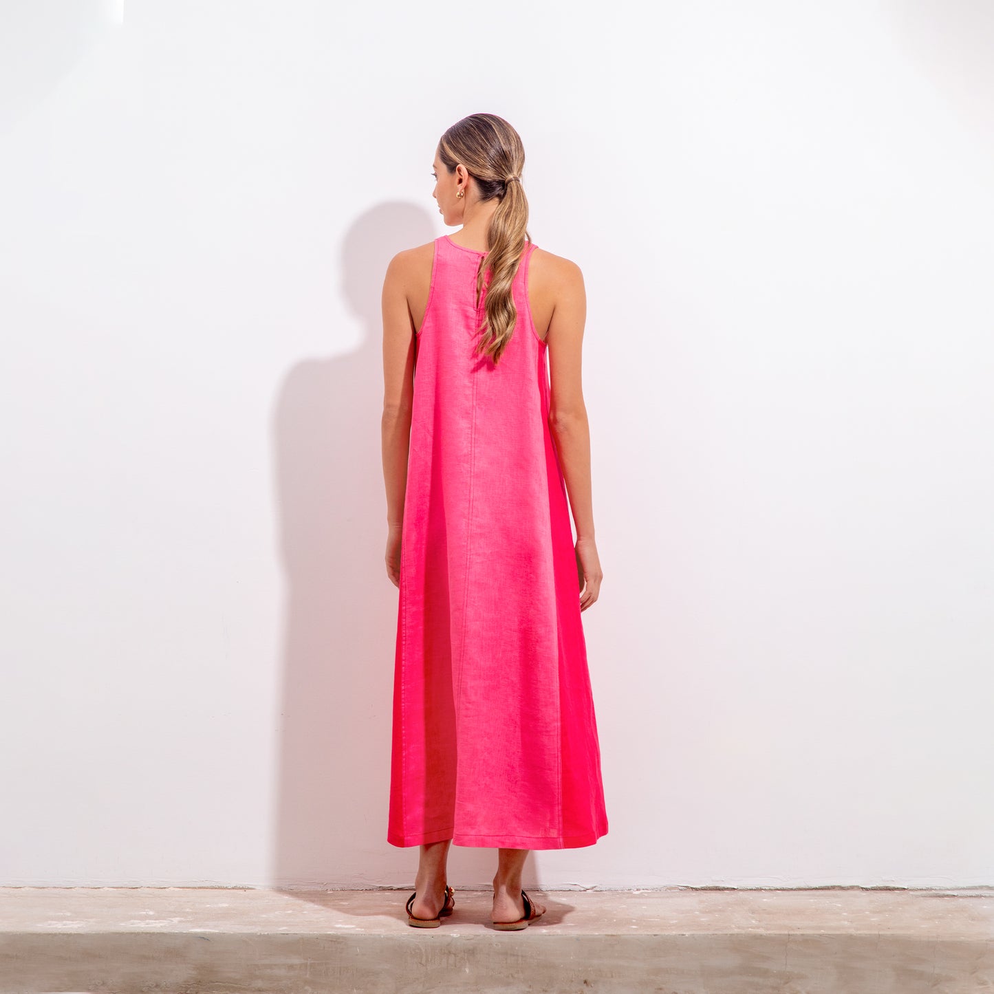 Ichi Dress Rose and Pink