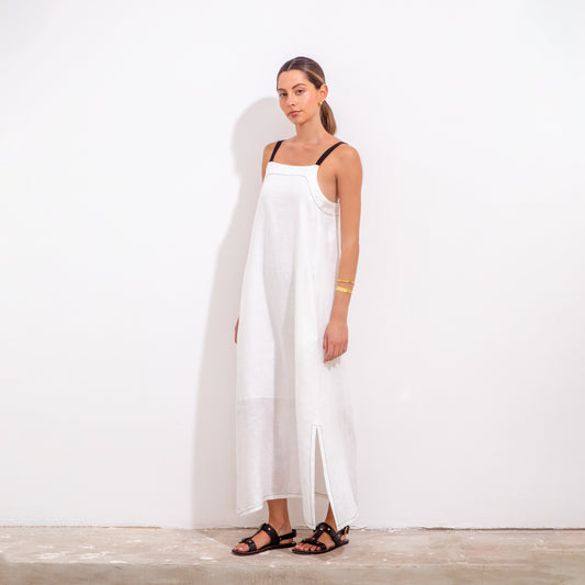 Teresita Dress Natural Linen