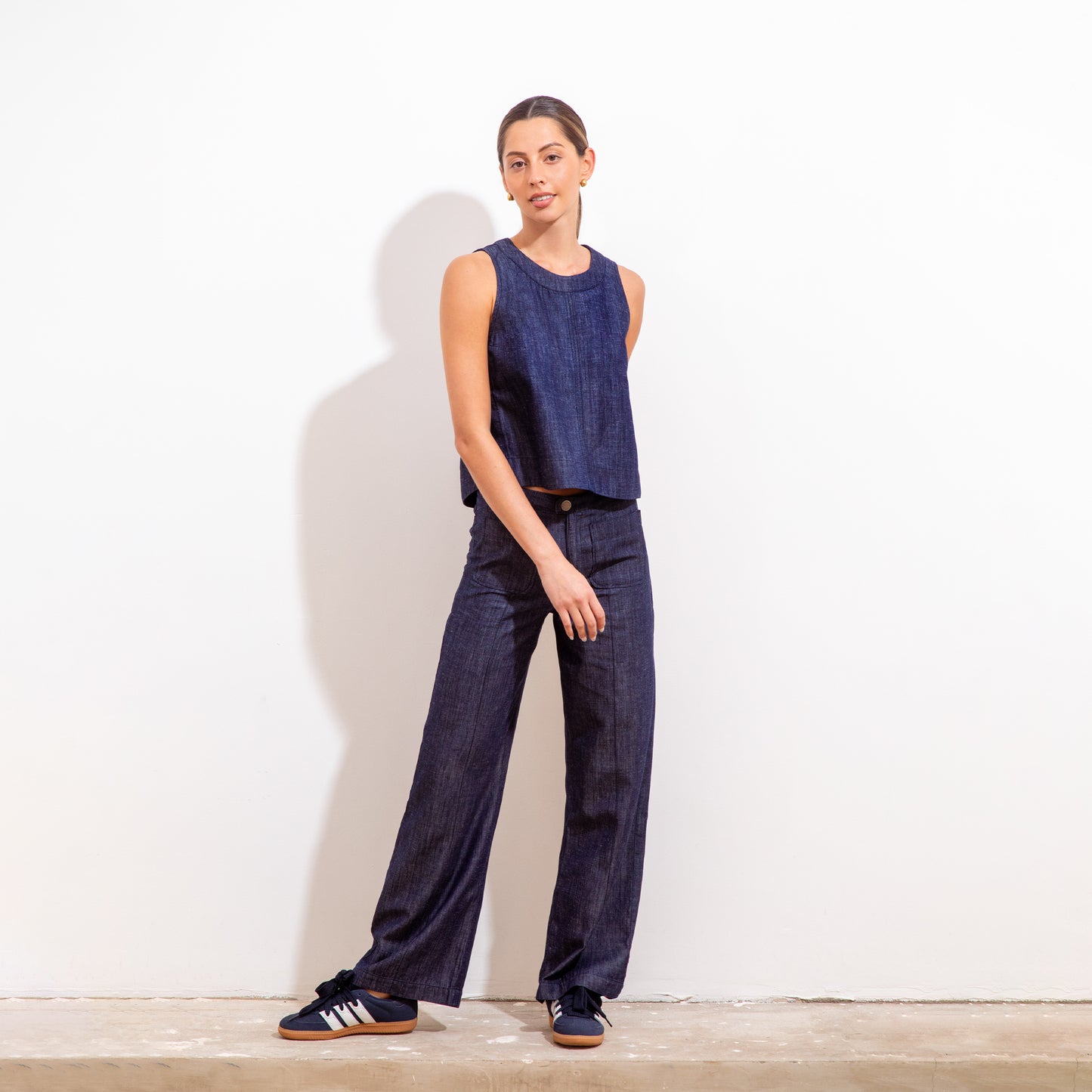 Blusa Sofia Eugenia Indigo