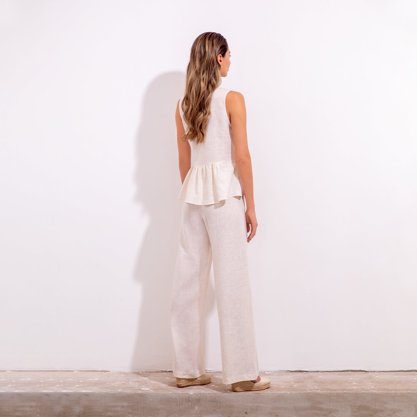 Teresa Pant Sand Linen