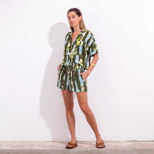 Valencia Short Olive Bambula