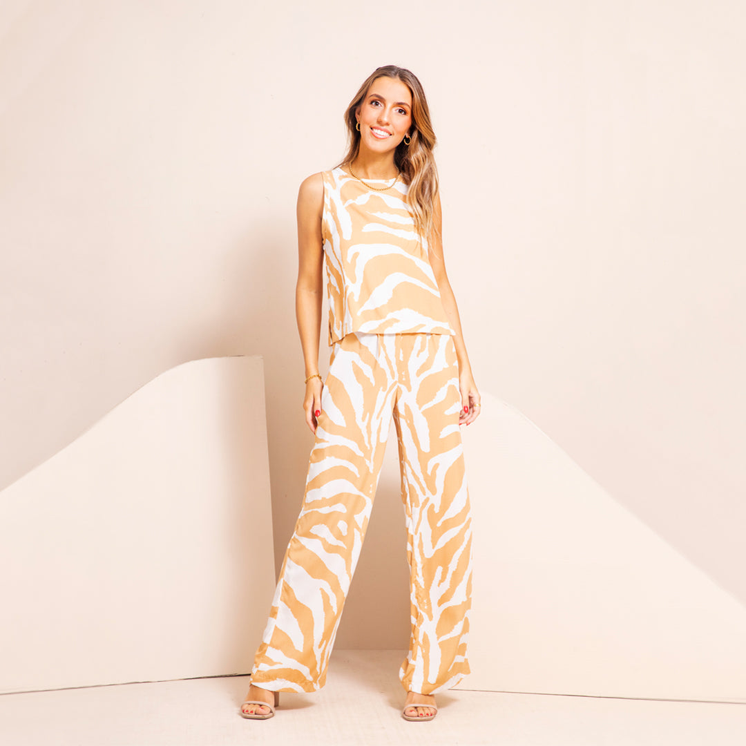 Vero Pant Zebra Beige